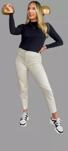 Pantalon Beige Mujer Vestir