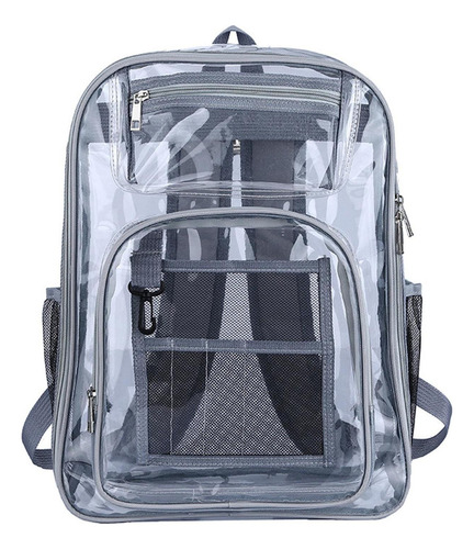 L Mochila Transparente Correa Reforzada De Pvc Resistente Al