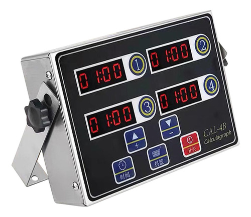 Temporizador De Cocina Digital De Precisión Para 4 Canales