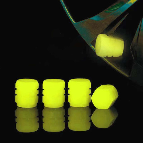 2 Tapas De Válvula De Neumático De 4 Piezas, Tapa Amarillo