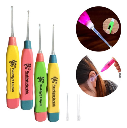 Limpieza Oidos Elimina Cerilla Lampara Luz Led Cerumen F