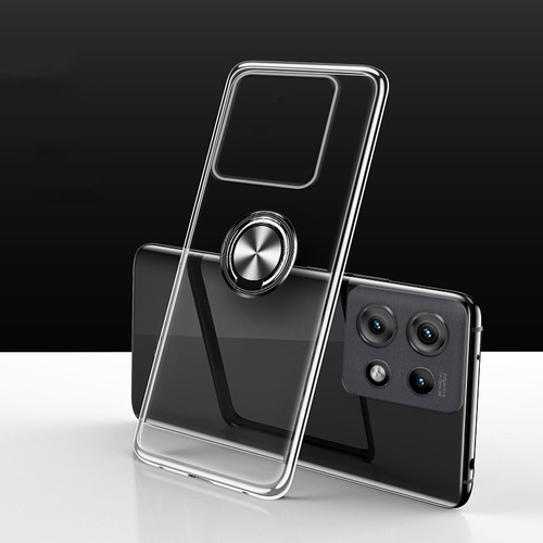 Capa De Anel Transparente Para Moto G75 5g