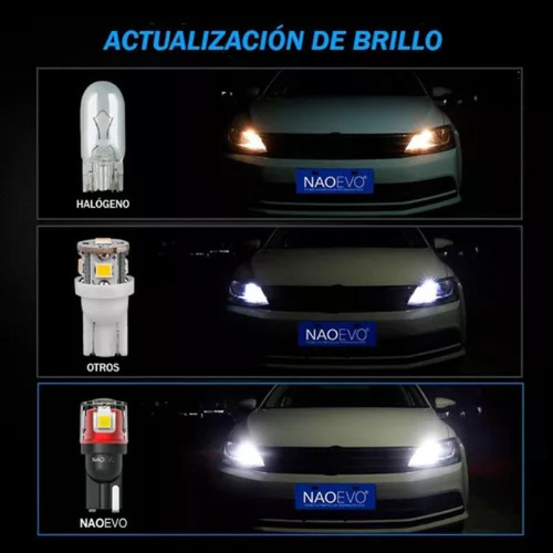Led T10 Canbus Lagrima Blanco 5w N5 Naoevo Super Luz