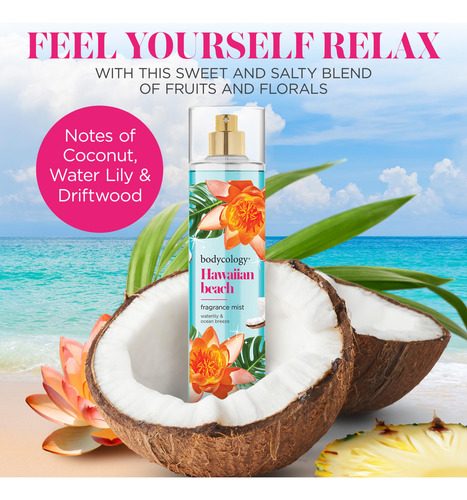 Bruma Corporal Bodycology Hawaiian Beach De 240 Ml De Larga