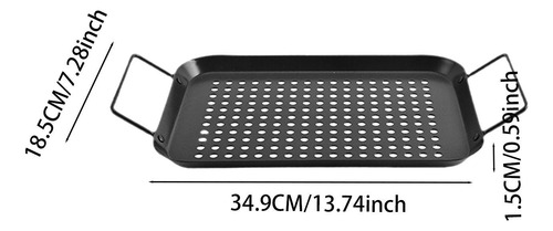 Sartén Para Asar Bandeja Para 34,9 Cm X 18,5 Cm X 1,5 Cm