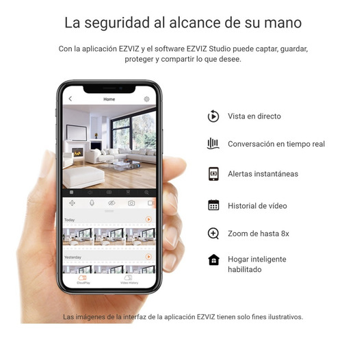 Imagen 9 de 10 de Camara Seguridad Ip Wifi Full Hd Mov 360 Infrarroja 1080p
