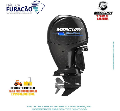 Motor De Popa Mercury 4 Tempos 150hp Xl 3.0l Efi