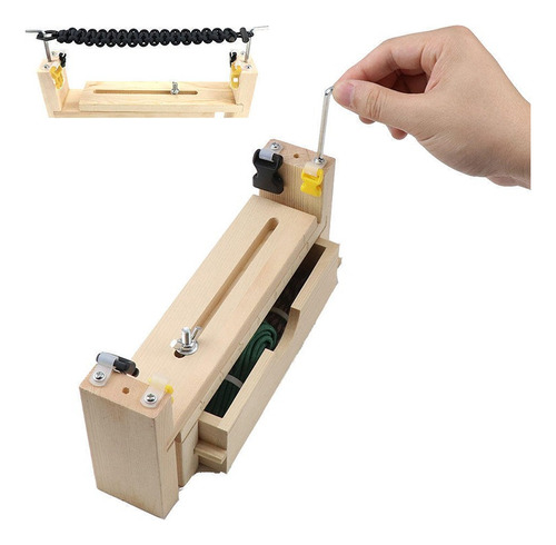 Kit De Pulsera Tejida Madera A Mano Plantilla Con Cuerda
