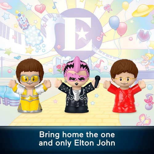 Conjunto De Bonecos Little People Collector Elton John Editi
