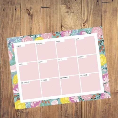 Imagen 4 de 5 de Pizarra Planer Organizador Iman Mensual O Semanal 30 X 40
