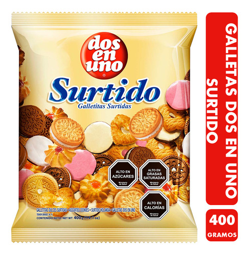 Galletas Surtidas Especial Cumpleaños Dos En Uno 400 Gramos