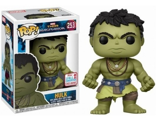 Funko Pop Hulk #253 Thor Ragnarok Nycc Shared Sticker Exclus