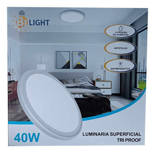 Lampara Led Tri Proof 40w Superficial 