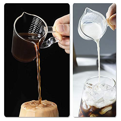 Taza Medidora De Vidrio De 150 Ml, Boquilla Doble, Vaso...