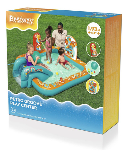 Centro De Juegos Inflable 189l Resbaladilla Bestway 53164