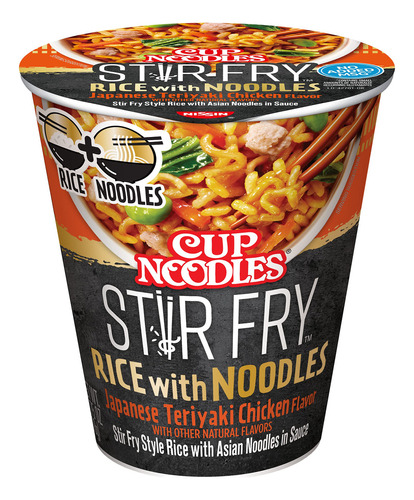 Nissin Cup Noodles - Arroz Salteado Con Fideos, Pollo Teriya