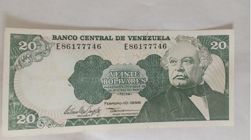 Billete De Colección 20 Bs