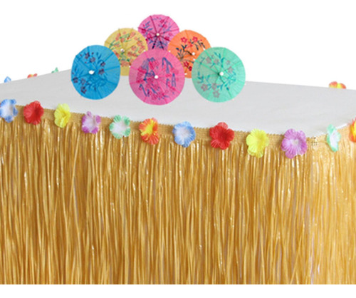 Accesorios De Fiesta Temática De Verano Hawaiano De Paja A