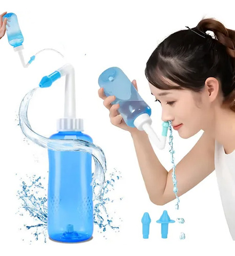 Leve Desinfectante Nasal Limpiador Limpieza Eficiente 500ml Azul