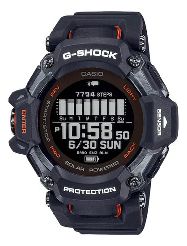 Reloj Casio G-shock Gbd-h2000-1adr Color de la correa Negro Color del bisel Negro Color del fondo Negro