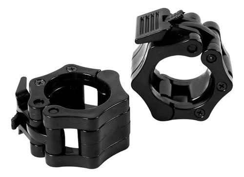 Tope Collar Para Barras Olímpicas Megaline Highline - 1 Pack Negro 5 Cm