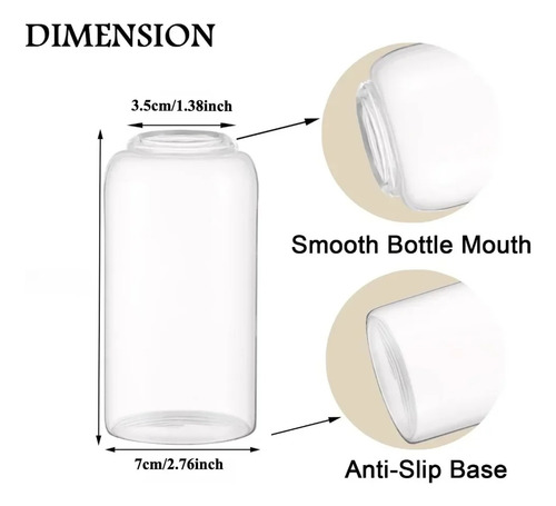3 Peças/conjunto De Vasos De Vidro Transparentes Para