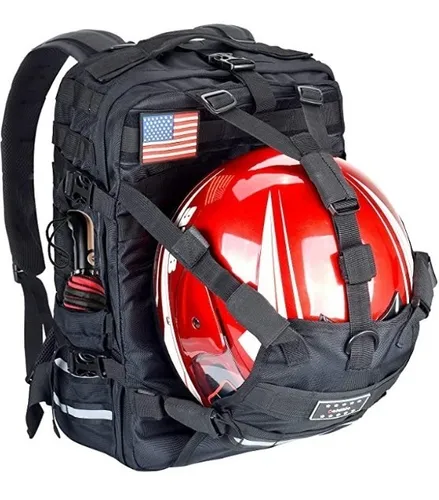 Mochila Para Moto Impermeable Ornelli Casco Roja Motos.shop