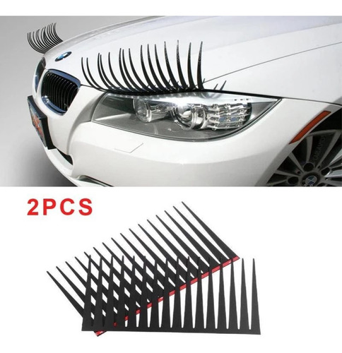 Pf 2 Pares De Pegatinas De Pestañas For Faros De Coche
