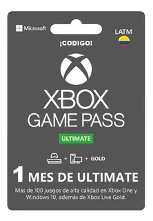 Tarjeta De Regalo Xbox Game Pass