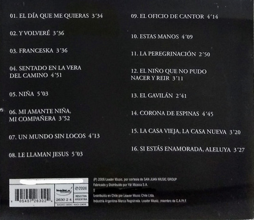 Raphael Cd Nuevo 16 Éxitos De Canciones Inolvidables