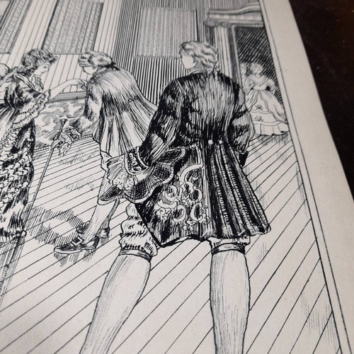 Imagem 5 de 7 de Pintura Desenho Bico De Pena Nanquim Datado 1953 Antigo