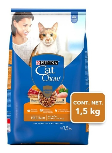 Alimento Para Gato Cat Chow Delimix Adulto 1.5 Kg