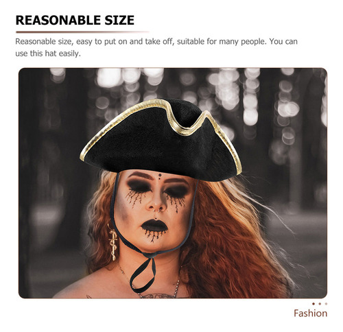 Sombrero De Pirata Con Cuerda Elástica Disfraz De Pirata 2
