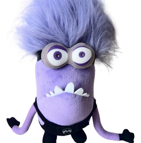 Juguete De Peluche Minion Morado, 2 Piezas