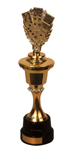 Imagem 1 de 4 de Troféu Piazza Domino 30cm