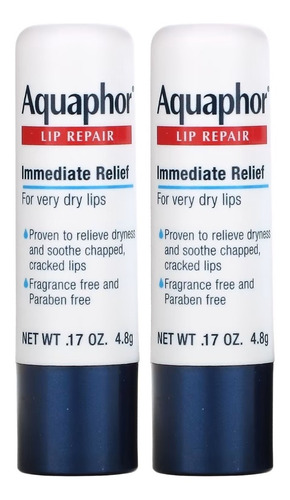 Kit protector labial Aquaphor Lip Repair Immediate Relief C 2