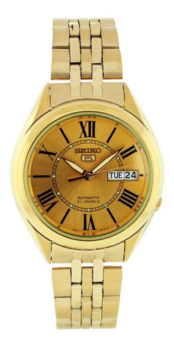 Seiko Hombre Snkl38 Chapado En Oro De Acero Inoxidable Analo