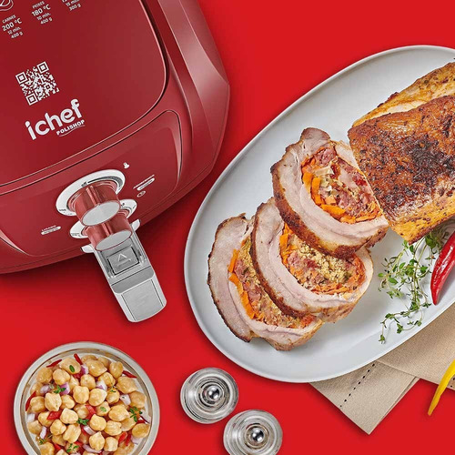Fritadeira Airfryer Ichef Polishop Allspace Vermelho 110v