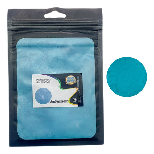 Pigmento Perlado Metálico Para Resina Jabones Velas 30 Gr Azul Turquesa