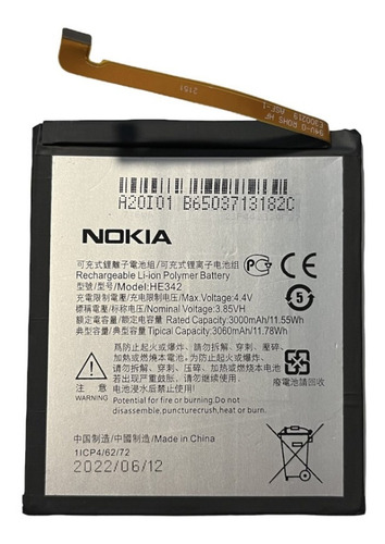 Bateria Nokia 5.1 Plus He342 3.85v 3000mah Belgrano