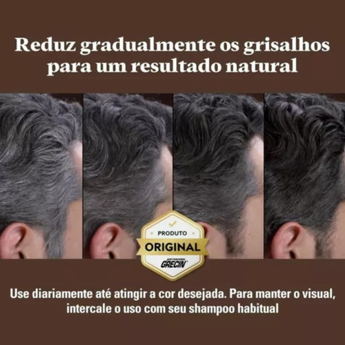 Shampoo Grecin Control Gx Redutor De Grisalhos Original Novo