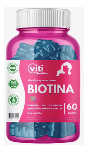 Gomitas De Biotina Y Vitaminas - Pelo Uñas Y Piel 