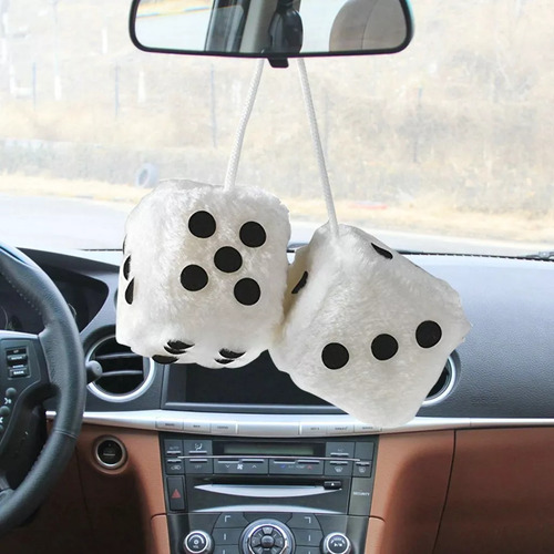 2 Par Colgante De Coche Para Colgar Dados De Peluche