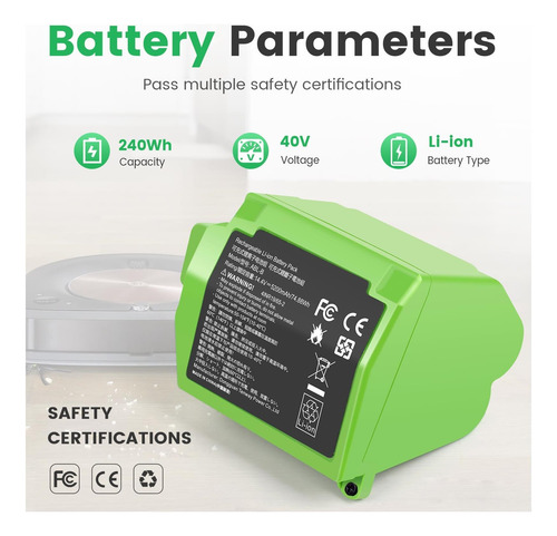 Treenb 52ah Irobot Roomba Battery Abl-b De