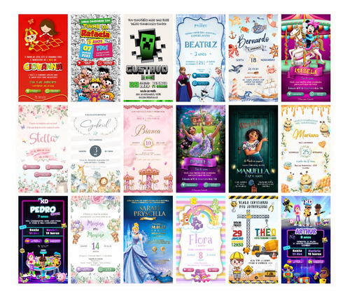 Convite Aniversario Virtual Personalizado Interativo Frozen