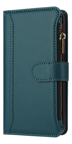 Funda Tipo Cartera De Piel Con Cierre De 9 Ranuras Para Samsung Serie J, Correa De Muñeca, A Prueba De Golpes, 6 Colores, Función Atril