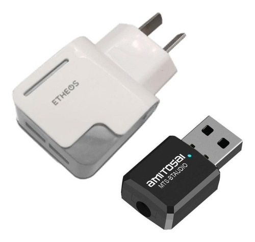 Adaptador Bluetooth Transmisor/receptor Con Fuente De Cargg6