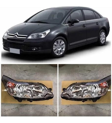 Imagem 3 de 10 de Par Farol C4 Pallas Vtr Hatch 2007 2008 2009 10 11 2012 2013