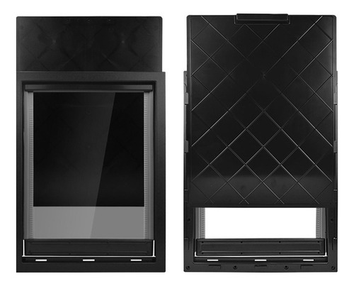 Puertas Con Solapa Para Perros Y Gatos De Primera M Negro