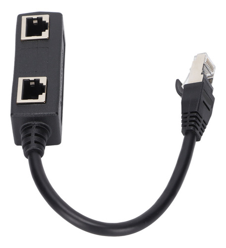 Nuevo Adaptador Divisor Rj45 Ethernet De 1 Puerto Macho A 2